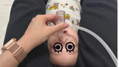 鼻吸いのときの体制